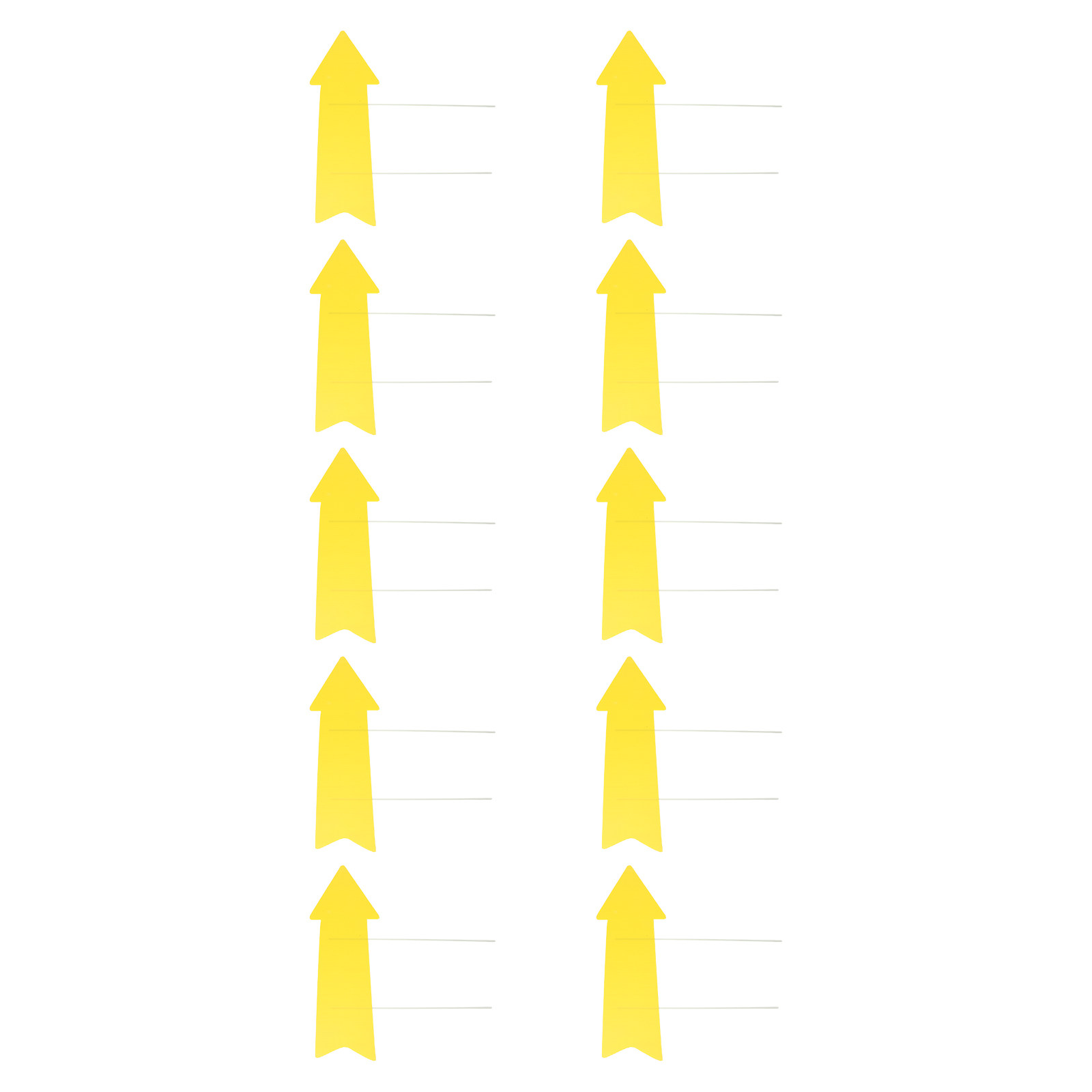 Yard Sign Blank - 10 Buah Tanda Halaman Berbentuk Panah