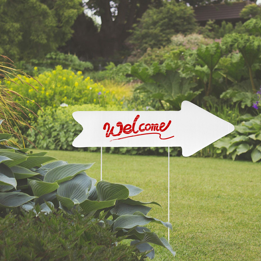 Yard Sign Blank - 2 Buah Papan Tanda Halaman Kosong,