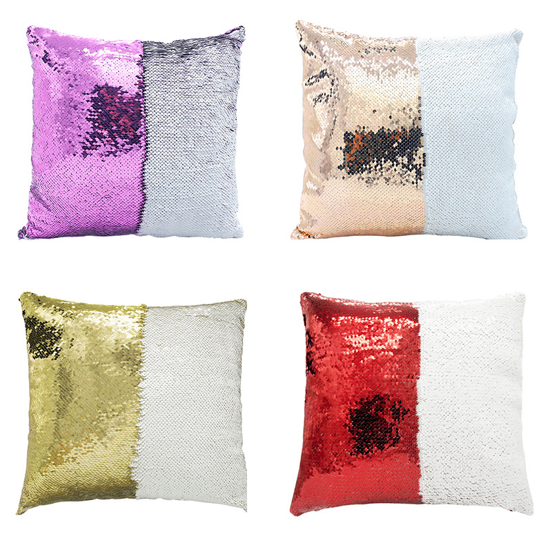 Pillow Cover Sublimation - 5 buah sarung bantal payet 40*40CM,