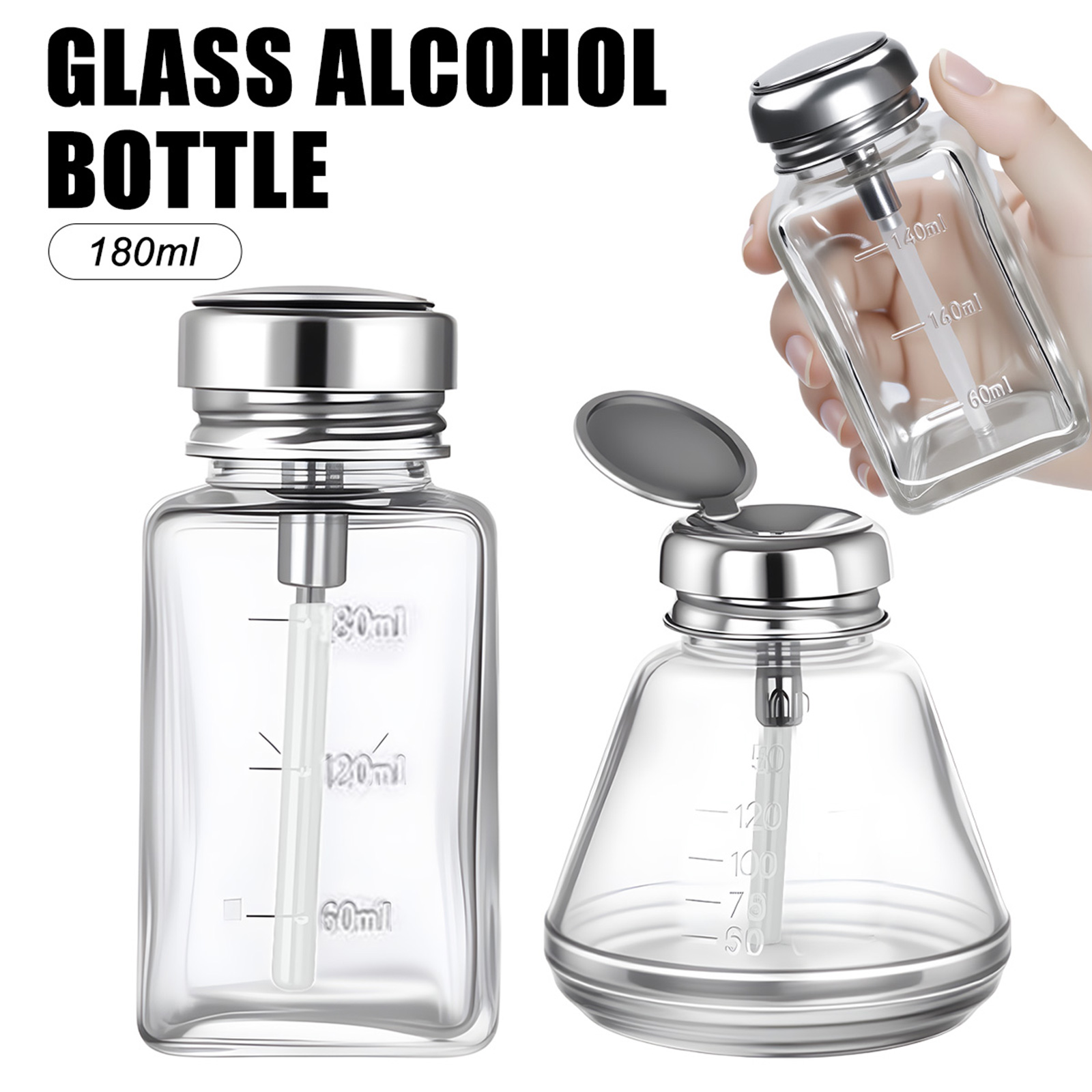 Botol Kaca 180ml untuk Kuku, B - Water Bottle Blank ulasan dan harga