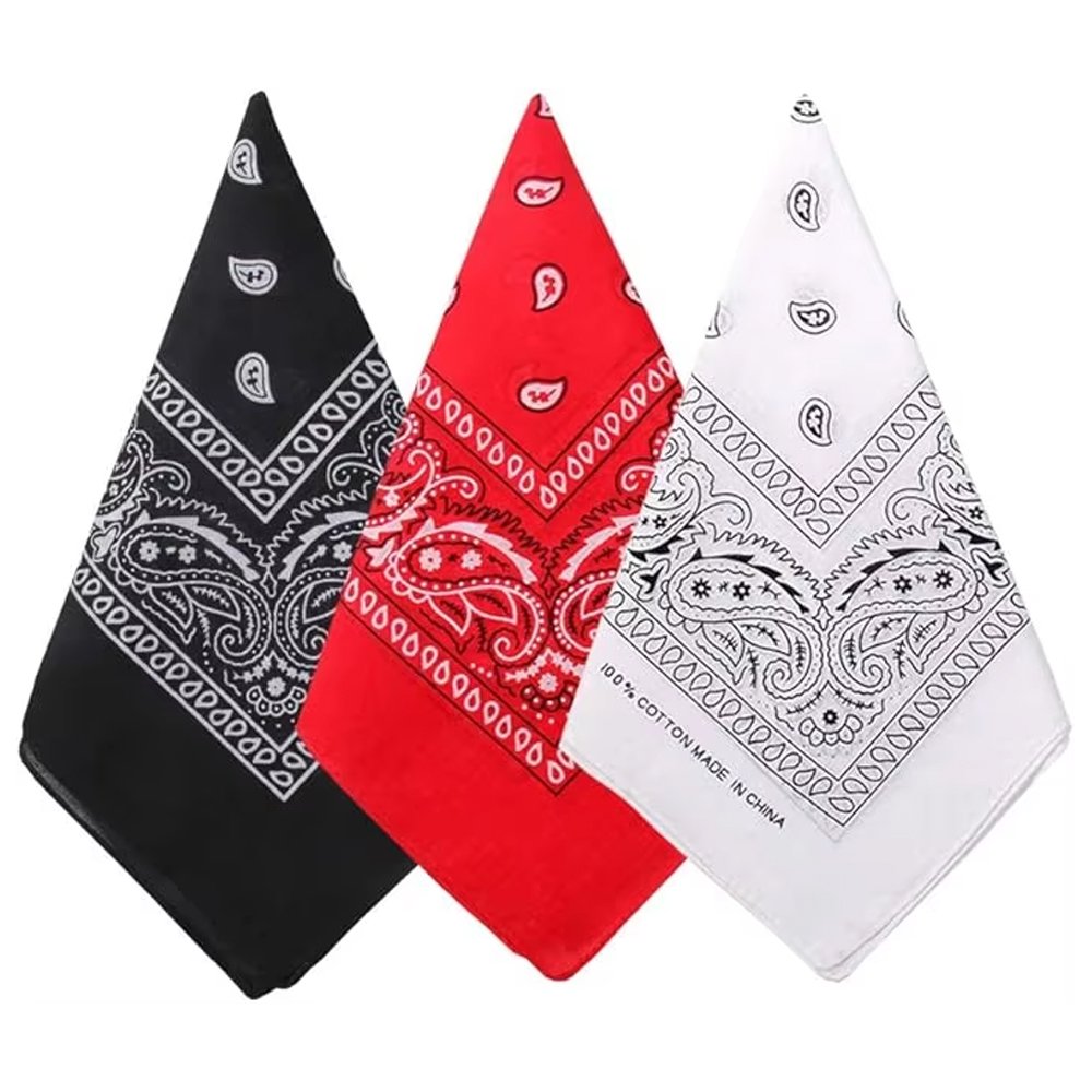 Syal Hip Hop Motif Koboi dan P - Bandana Blank White ulasan dan harga