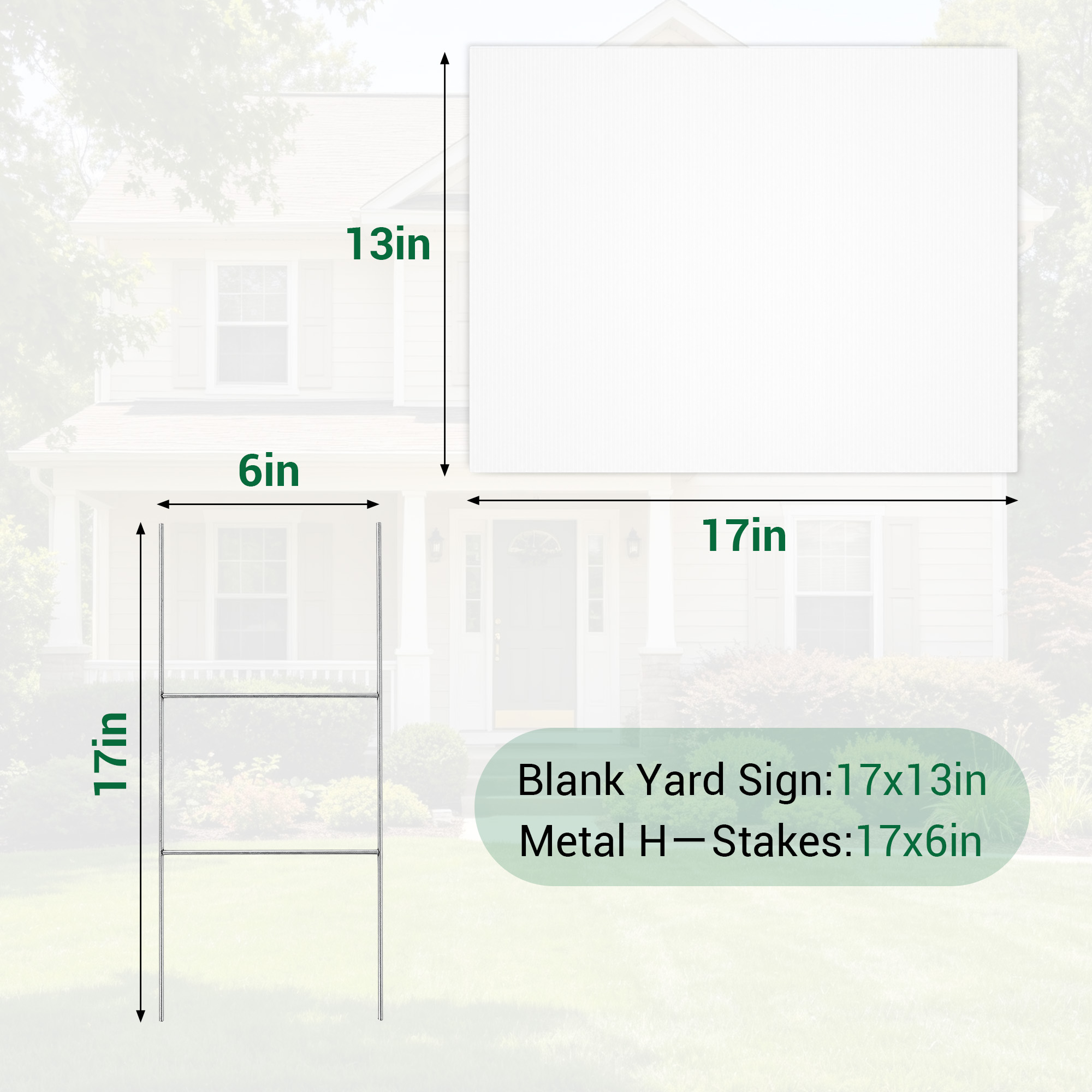 Papan Tanda Halaman Kosong den - Yard Sign Blank ulasan dan harga