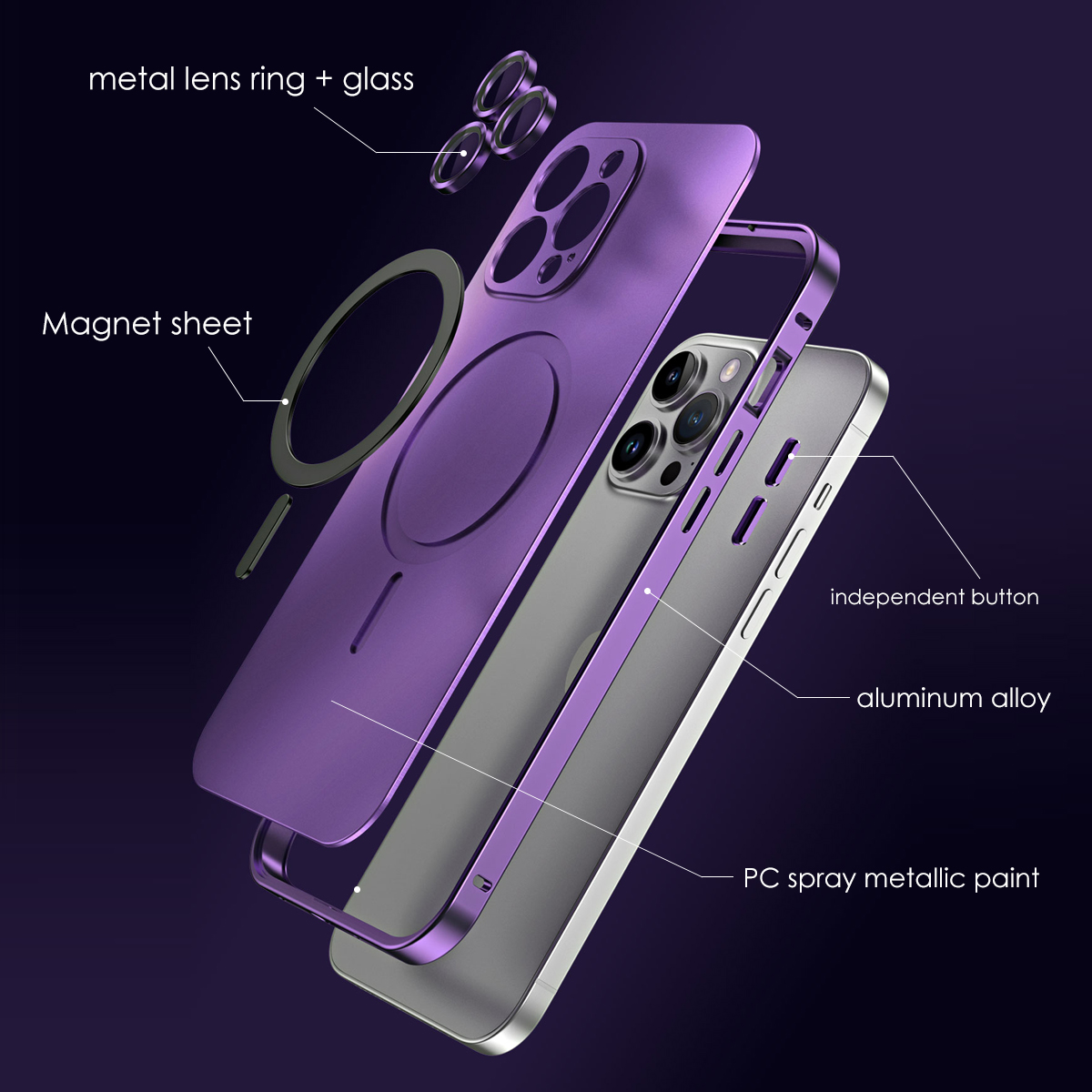 Casing HP Metal Warna Asli Unt - Metal Photo Panel ulasan dan harga