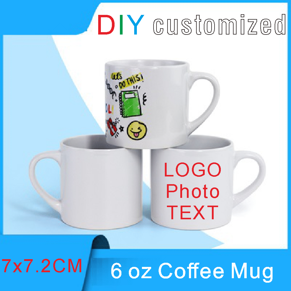 175ml cangkir kopi kecil DIY L - Sublimation Mug White ulasan dan harga