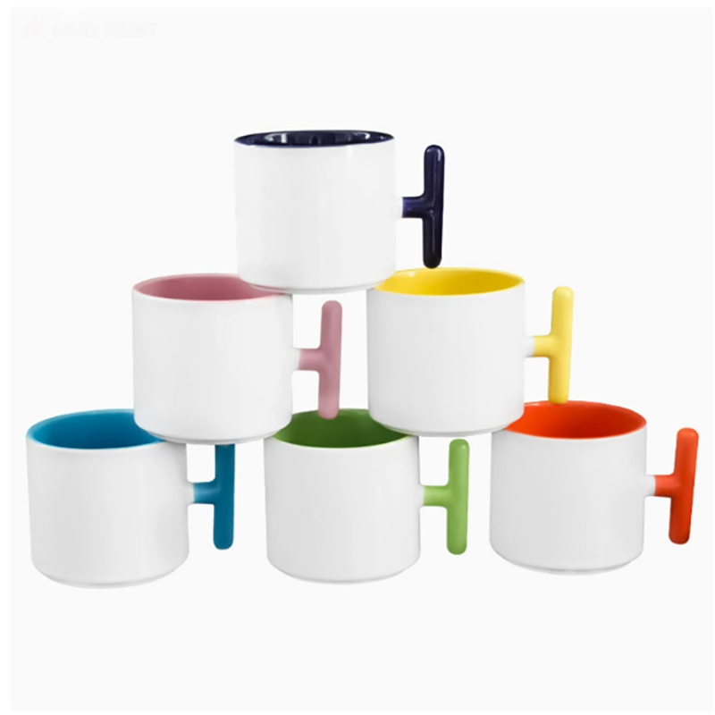 2PCS Mug Keramik Bentuk T deng - Sublimation Mug White ulasan dan harga