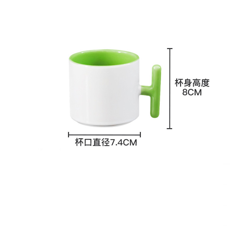 2PCS Mug Keramik Bentuk T deng - Sublimation Mug White ulasan dan harga