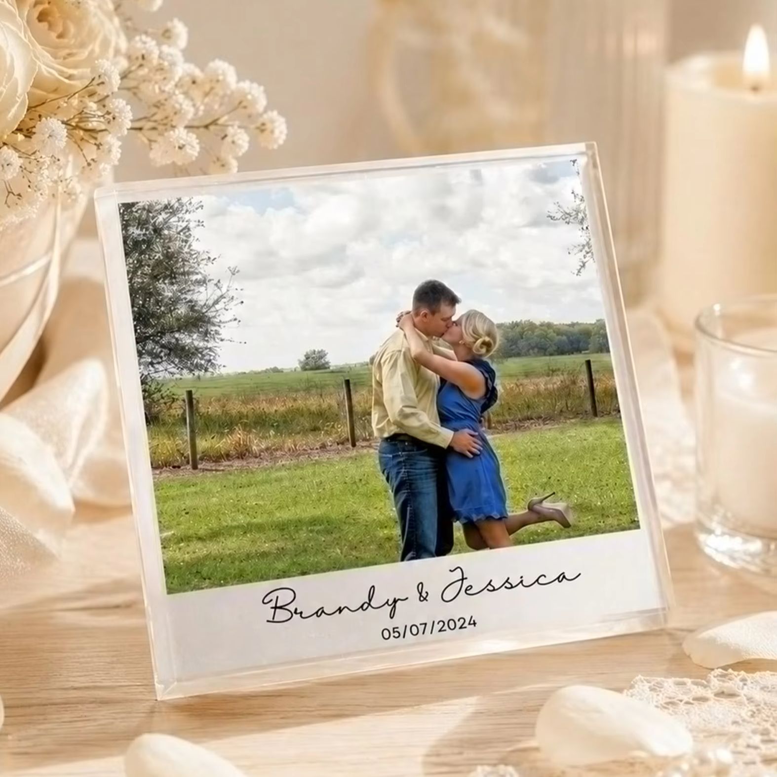 Blok Akrilik Foto & Teks Kusto - Photo Acrylic Block ulasan dan harga